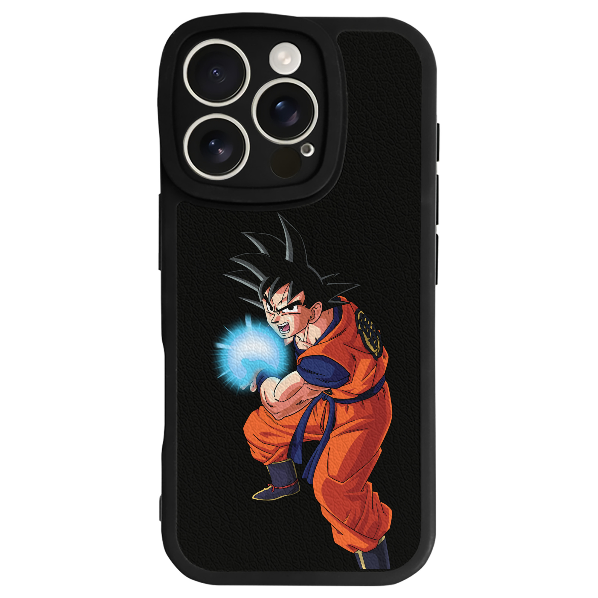 （画像用） ドラゴンボール 孫悟空（そん ごくう）Son Goku カカロット DRAGON BALL Kakarotto 【iPhone 16シリーズ対応】シリコンスマホケース（レザー調） 材質：シリコン